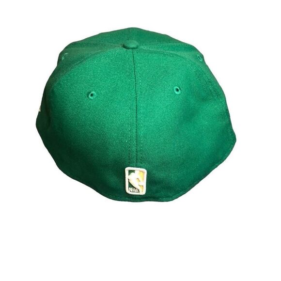 New Era Boston Celtics Pop Citrus Fitted Hat Cap Size 7 3/4 - Picture 4 of 5